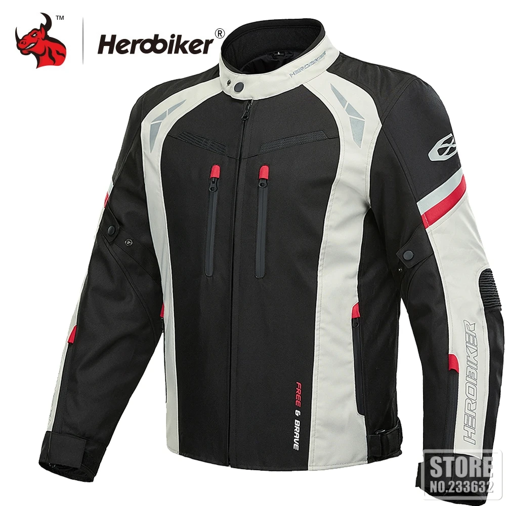 HEROBIKER Motorcycle Jackets Motocross Waterfroof Racing Jacket Men Motorbike Riding Breathable Reflective Clothes Four Seasons
HEROBIKER Motorcycle Jackets Motocross Waterfroof Racing Jacket Men Motorbike Riding Breathable Reflective Clothes Four Seasons