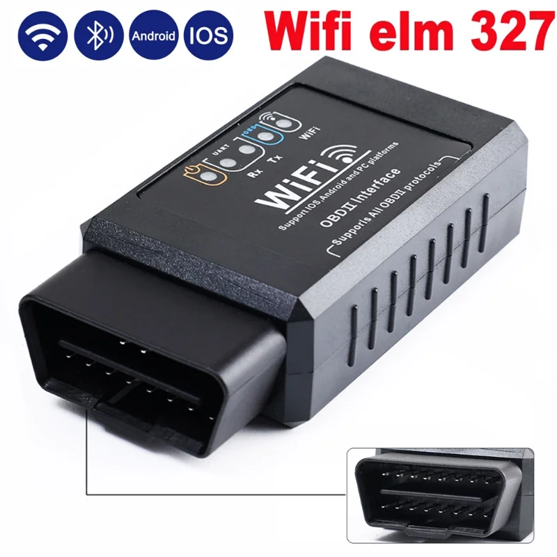 New WIFI ELM 327 V1.5 Car Scanner OBD2 Auto Diagnostic Tool Car Sensor Data Code Readers Adapter Accessories
New WIFI ELM 327 V1.5 Car Scanner OBD2 Auto Diagnostic Tool Car Sensor Data Code Readers Adapter Accessories