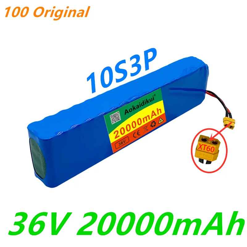 Аккумулятор 10S3P 36 В для электровелосипеда, аккумулятор 18650, литий-ионная батарея 500 Вт, высокая мощность и большая емкость, Разъем XT60 для мото...
Аккумулятор 10S3P 36 В для электровелосипеда, аккумулятор 18650, литий-ионная батарея 500 Вт, высокая мощность и большая емкость, Разъем XT60 для мото...