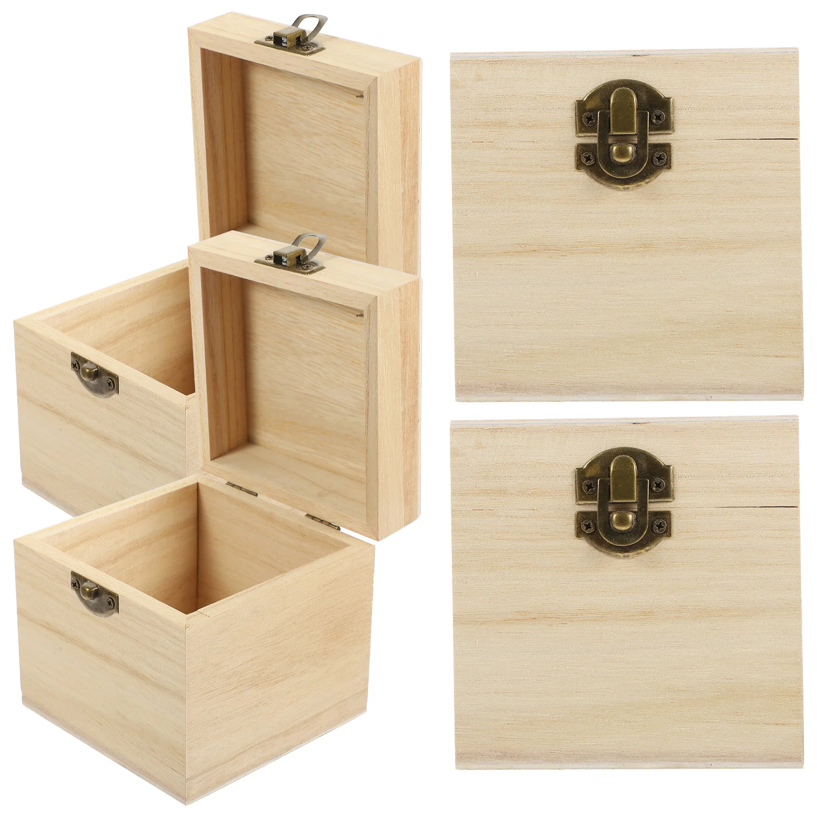 4pcs Wood Gift Box Wooden Keepsake Box with Lock Small Wooden Box Gift Packing Box Vintage Box
4pcs Wood Gift Box Wooden Keepsake Box with Lock Small Wooden Box Gift Packing Box Vintage Box