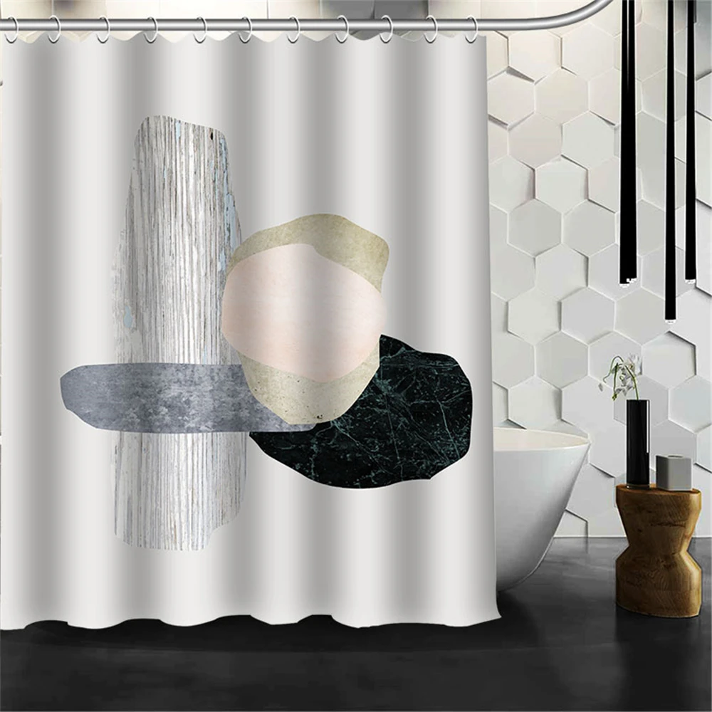 Custom Abstract Geometric Block Shower Curtains Hooks Bathroom Waterproof Bath Room Home Decor Decoration 3D Print 211201-3
Custom Abstract Geometric Block Shower Curtains Hooks Bathroom Waterproof Bath Room Home Decor Decoration 3D Print 211201-3