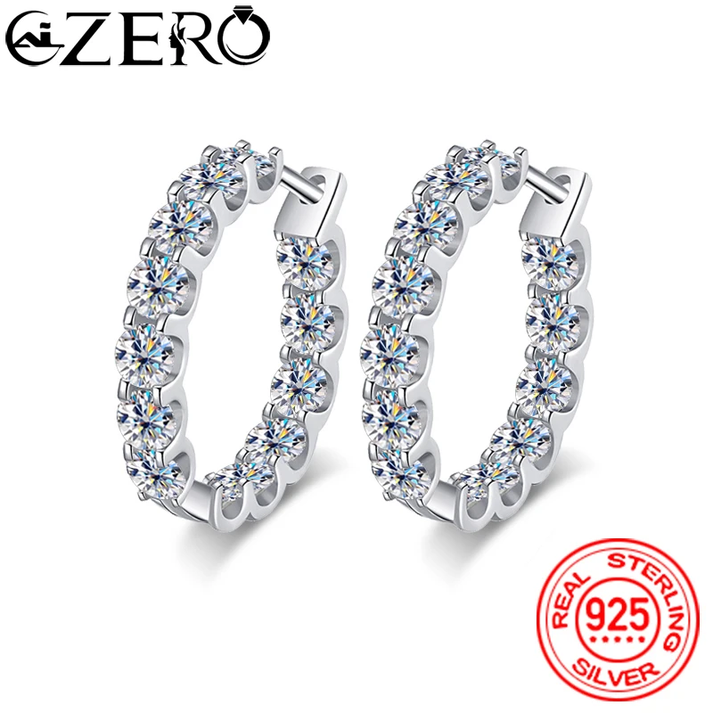 ALIZERO 2.6 Carat D Color Moissanite Earring 100% 925 Sterling Sliver Hoop Earrings for Women Wedding Party Top Quality Jewelry
ALIZERO 2.6 Carat D Color Moissanite Earring 100% 925 Sterling Sliver Hoop Earrings for Women Wedding Party Top Quality Jewelry