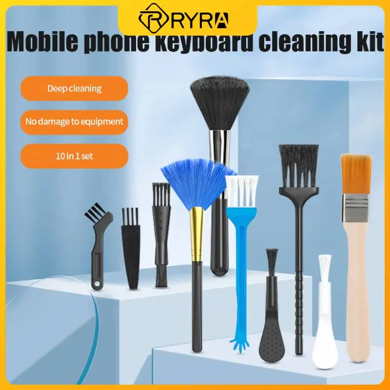 RYRA Keyboard PC Cleaning Brush Kit Small Computer Dust Brush Cleaner Anti-static For Laptop USB Household Cleaning Tool 10 PCS
RYRA Keyboard PC Cleaning Brush Kit Small Computer Dust Brush Cleaner Anti-static For Laptop USB Household Cleaning Tool 10 PCS