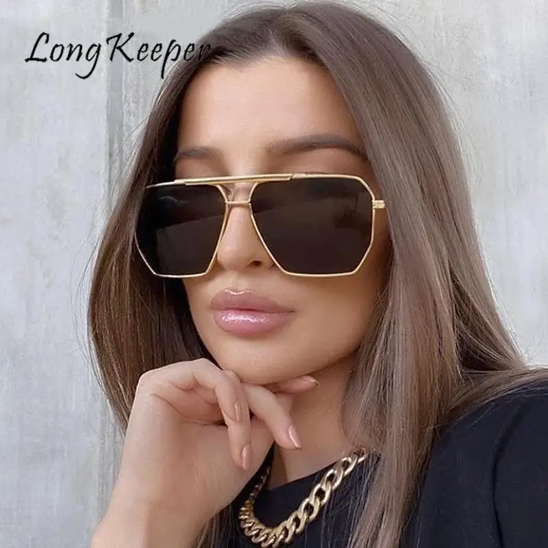 LongKeeper Oversize Square Polarized Sunglasses for Women Men Double Bridge Shades UV Classic Large Metal Pilot SunGlasses
LongKeeper Oversize Square Polarized Sunglasses for Women Men Double Bridge Shades UV Classic Large Metal Pilot SunGlasses