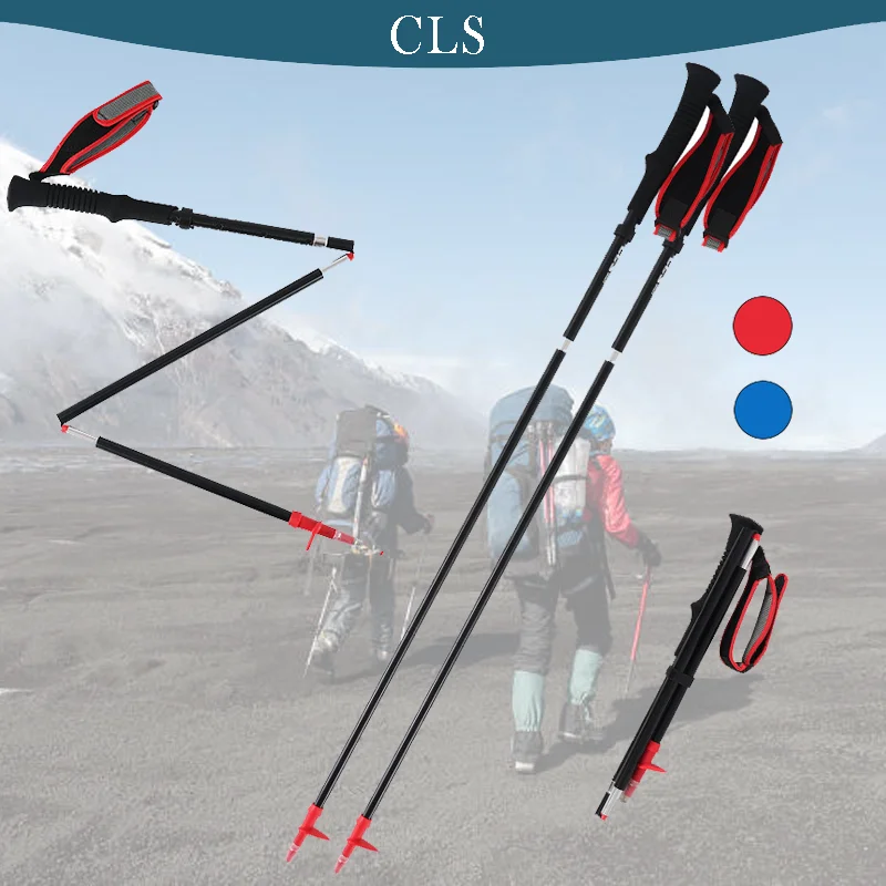 2Pcs Climbing Walking Stick Outdoor 4-Section Folding Trekking Poles Telescopic Ultralight Camping Trail Running Hiking Canes
2Pcs Climbing Walking Stick Outdoor 4-Section Folding Trekking Poles Telescopic Ultralight Camping Trail Running Hiking Canes