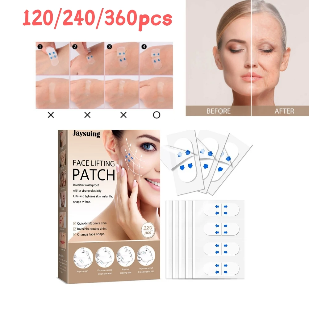120-360pcs Thin Face Stickers Facial Anti Wrinkle Sagging Lift Up Tape V-Shape Line Face Lifting Pad Forehead Tightening Patches
120-360pcs Thin Face Stickers Facial Anti Wrinkle Sagging Lift Up Tape V-Shape Line Face Lifting Pad Forehead Tightening Patches