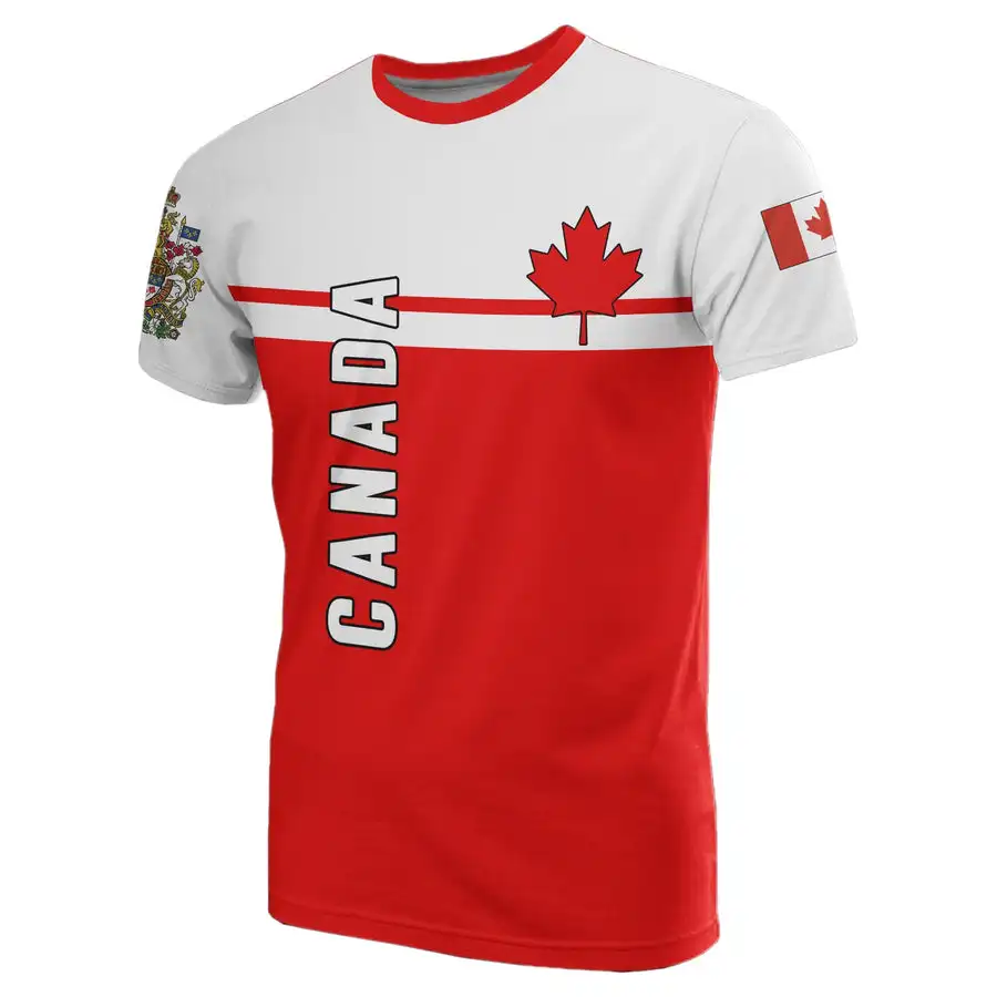 

Футболки Канады с принтом канадского флага эмблемы кленового листа 3D уличная одежда для мужчин и женщин модная футболка большого размера детские футболки Топы Одежда