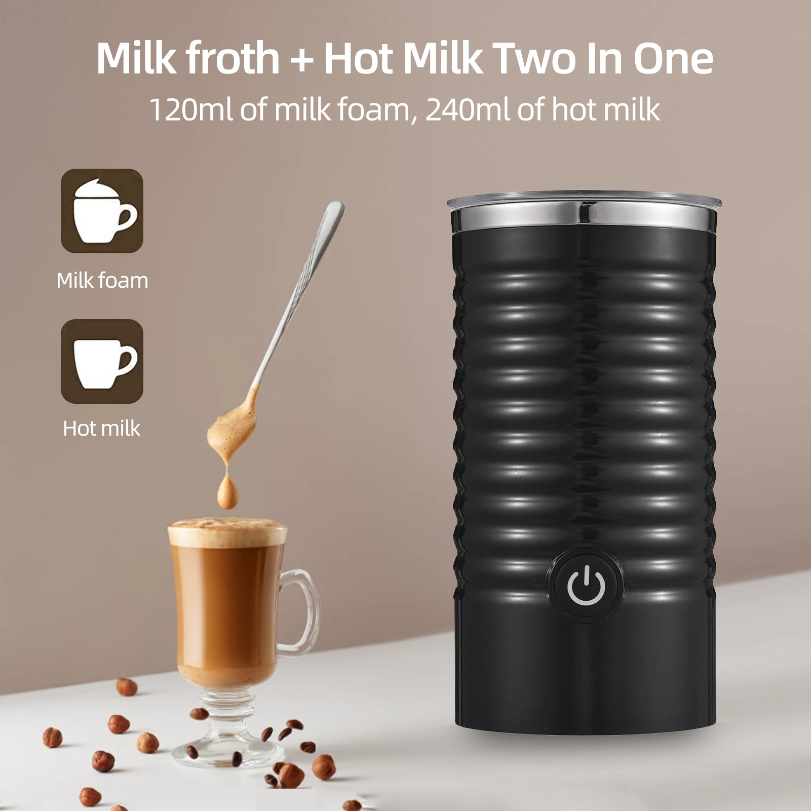 550W Milk Frother Frothing Automatic Milk Warmer Foamer Cold/Hot Latte Cappuccino Chocolate Fully
550W Milk Frother Frothing Automatic Milk Warmer Foamer Cold/Hot Latte Cappuccino Chocolate Fully