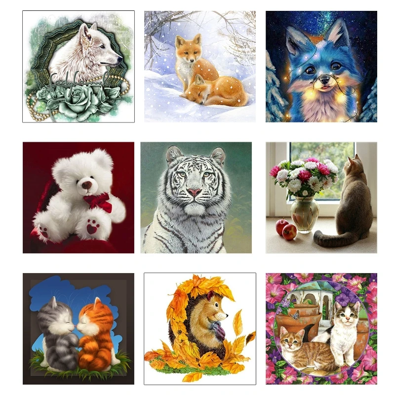 Animals 5D Full Drill Square Embroidery for Cross Stitch Kit DIY for rhinestone Home Decoration Craft
Animals 5D Full Drill Square Embroidery for Cross Stitch Kit DIY for rhinestone Home Decoration Craft