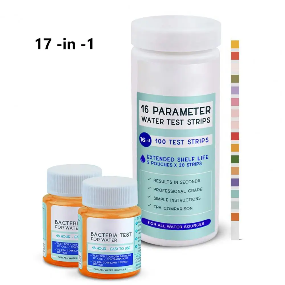 1 Set Water Quality Tester Reliable Paper Simple Operation Outdoor Supply Water Testing Reagent Water Testing Reagent 
1 Set Water Quality Tester Reliable Paper Simple Operation Outdoor Supply Water Testing Reagent Water Testing Reagent