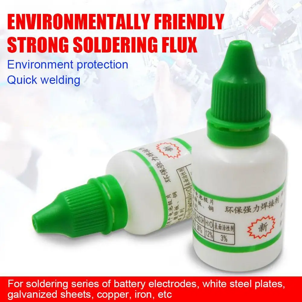 20ml/bottle Stainless Steel Flux Soldering Nickel Copper Metal Welding Multifunctional Glue Solder Strong Liquid Solder Adh I9r8
20ml/bottle Stainless Steel Flux Soldering Nickel Copper Metal Welding Multifunctional Glue Solder Strong Liquid Solder Adh I9r8