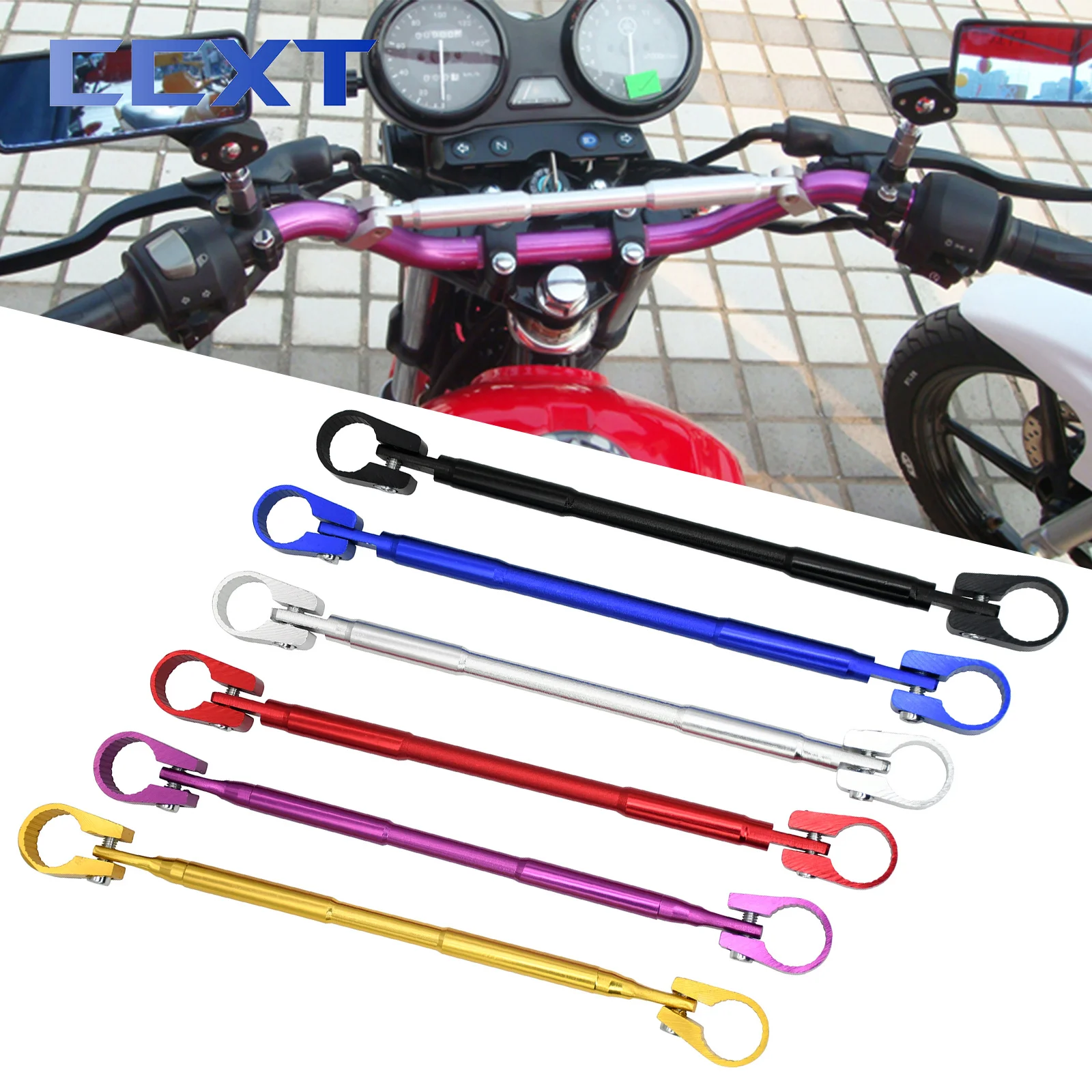 Motorcycle Handlebar CNC Aluminum Alloy Cross Bar Steering Wheel Strengthen Lever For Most Bike 7/8" 22mm Handlebar Universal
Motorcycle Handlebar CNC Aluminum Alloy Cross Bar Steering Wheel Strengthen Lever For Most Bike 7/8" 22mm Handlebar Universal