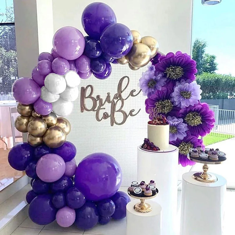 Deep Purple Balloon Chain Set Deep and Light Purple Gold Balloon Decoration Wedding Bachelor Party Balloon Wreath Arch
Deep Purple Balloon Chain Set Deep and Light Purple Gold Balloon Decoration Wedding Bachelor Party Balloon Wreath Arch