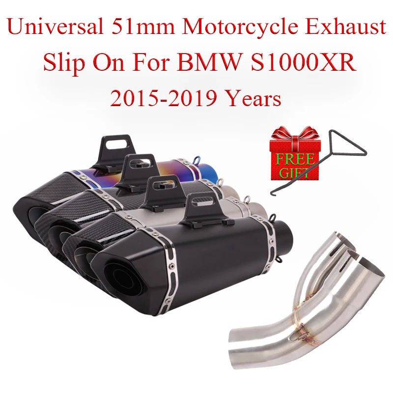 51mm Motorcycle Exhaust Full System Link Pipe Slip On For BMW S1000XR 2015 - 2019 Modified Moto Escape Connection Muffler
51mm Motorcycle Exhaust Full System Link Pipe Slip On For BMW S1000XR 2015 - 2019 Modified Moto Escape Connection Muffler