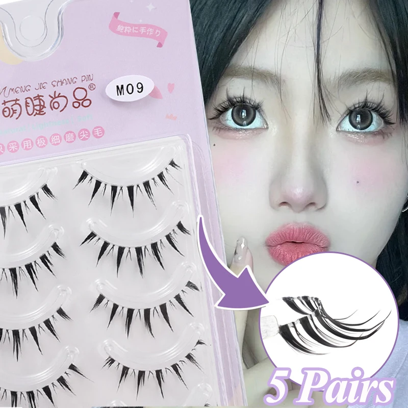 Natural New False Eyelashes 5 Pairs Manga Lashes Faux Mink Soft Winged Fluffy Natural Realistic Eyelash Extension Eyes Makeup
Natural New False Eyelashes 5 Pairs Manga Lashes Faux Mink Soft Winged Fluffy Natural Realistic Eyelash Extension Eyes Makeup
