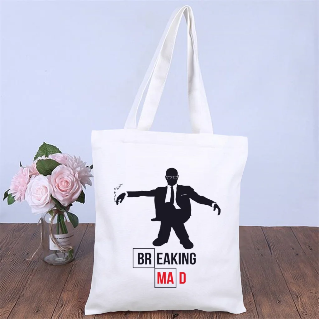 Bad MenHandbag Breaking Bad Walter White TV Show Shoulder Canvas Bag Student Storage Pocket Shopper HandBag Large Pouch Tote Bag
Bad MenHandbag Breaking Bad Walter White TV Show Shoulder Canvas Bag Student Storage Pocket Shopper HandBag Large Pouch Tote Bag