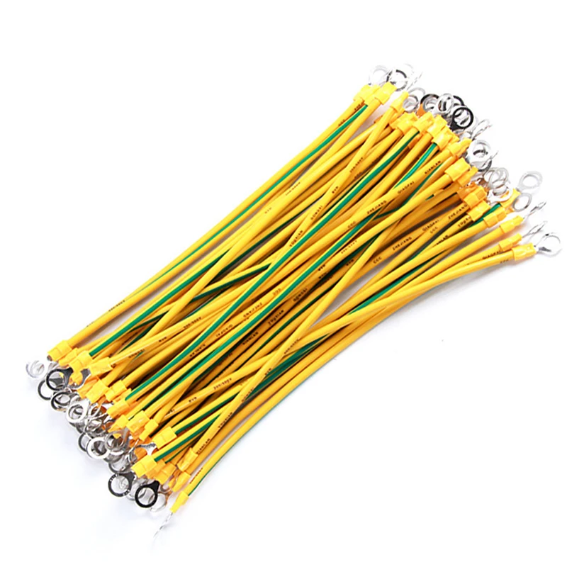 10Pcs Solar Photovoltaic Ground Wire With Terminal Earth Wire Hole Yellow-Green Flexible Copper Earth Cable
10Pcs Solar Photovoltaic Ground Wire With Terminal Earth Wire Hole Yellow-Green Flexible Copper Earth Cable