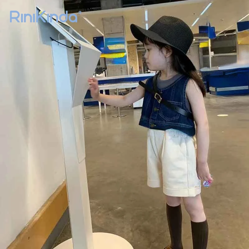 2023 New Baby Girls Clothing Sets Summer Solid Sleeveless Tops Denim Vest Shorts Kids Girls Clothes Children Suits
2023 New Baby Girls Clothing Sets Summer Solid Sleeveless Tops Denim Vest Shorts Kids Girls Clothes Children Suits