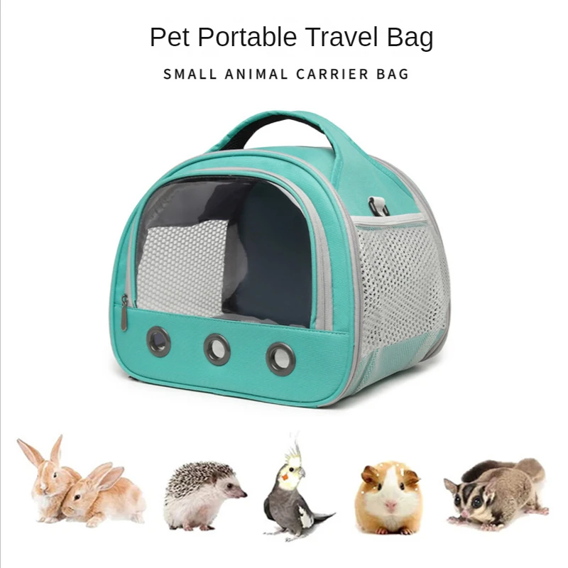

Hamster Bag Small Animal Carrier Guinea Pig Squirrel Parrot Folding Portable Breathable Bag Hedgehog Outdoor Hang Bag Accessorie