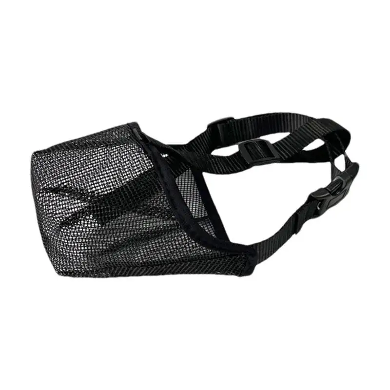 

Dog Muzzle Anti-Biting Secure Adjustable Straps & Breathable Pets Small Medium And Large Dogs Soft Mesh Covered Muzzles