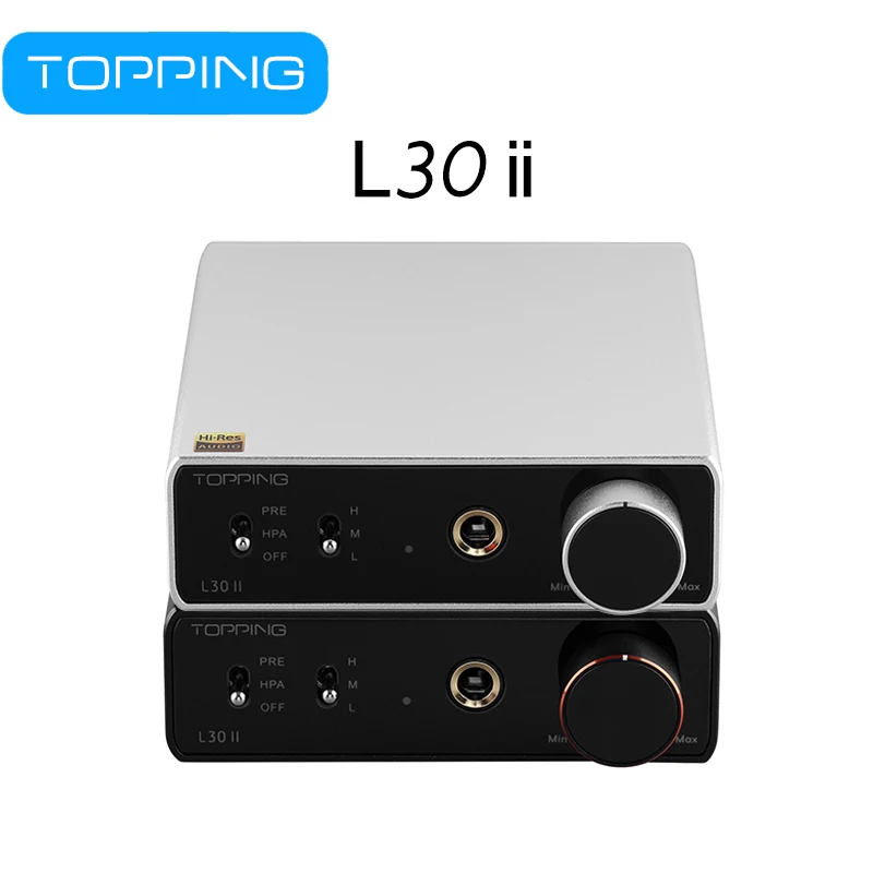 

TOPPING l30ii 2 L30 II Amp 6.35MM NFCA 3 Step Gain Setting HiFi Headphone Amplifier RCA Hi-Res Preamplifier for E30 DAC Original