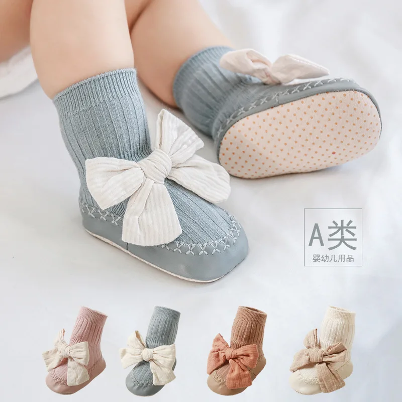 Cute Bowknot Infant Baby Floor Socks Cotton Anti-slip Shoes Baby Girl Newborn Princess Sock Fashion Style Newborn First Walker
Cute Bowknot Infant Baby Floor Socks Cotton Anti-slip Shoes Baby Girl Newborn Princess Sock Fashion Style Newborn First Walker
