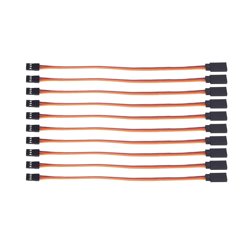 

10 Pieces of Male-To-Female Servo Extension Cords for RC Futaba's JR Remote Servo Extension Cord Wire and Cable (500 mm)
