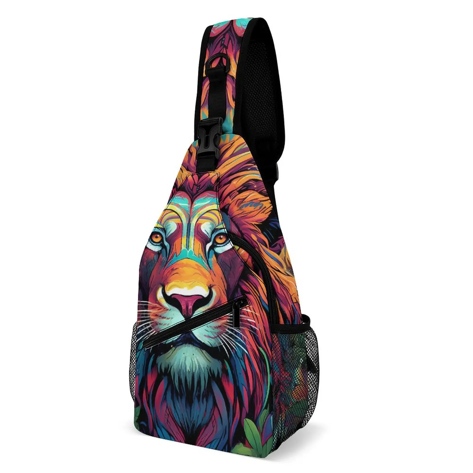 Lion Shoulder Bags Visual Impact Wall Graffiti Funny Chest Bag Men Camping Fishing Sling Bag Business Designer Crossbody Bags
Lion Shoulder Bags Visual Impact Wall Graffiti Funny Chest Bag Men Camping Fishing Sling Bag Business Designer Crossbody Bags