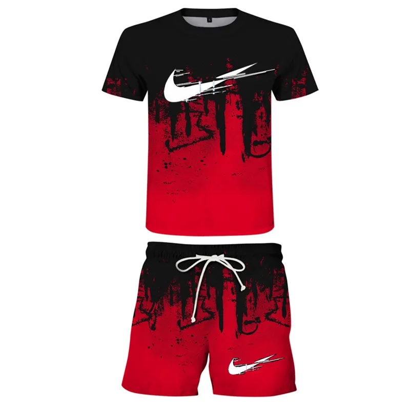 Explosive 2022 New Men's Inkjet T-Shirt Casual Sports Suit Shorts + Short Sleeve T-Shirt Men's Trend Suit
Explosive 2022 New Men's Inkjet T-Shirt Casual Sports Suit Shorts + Short Sleeve T-Shirt Men's Trend Suit