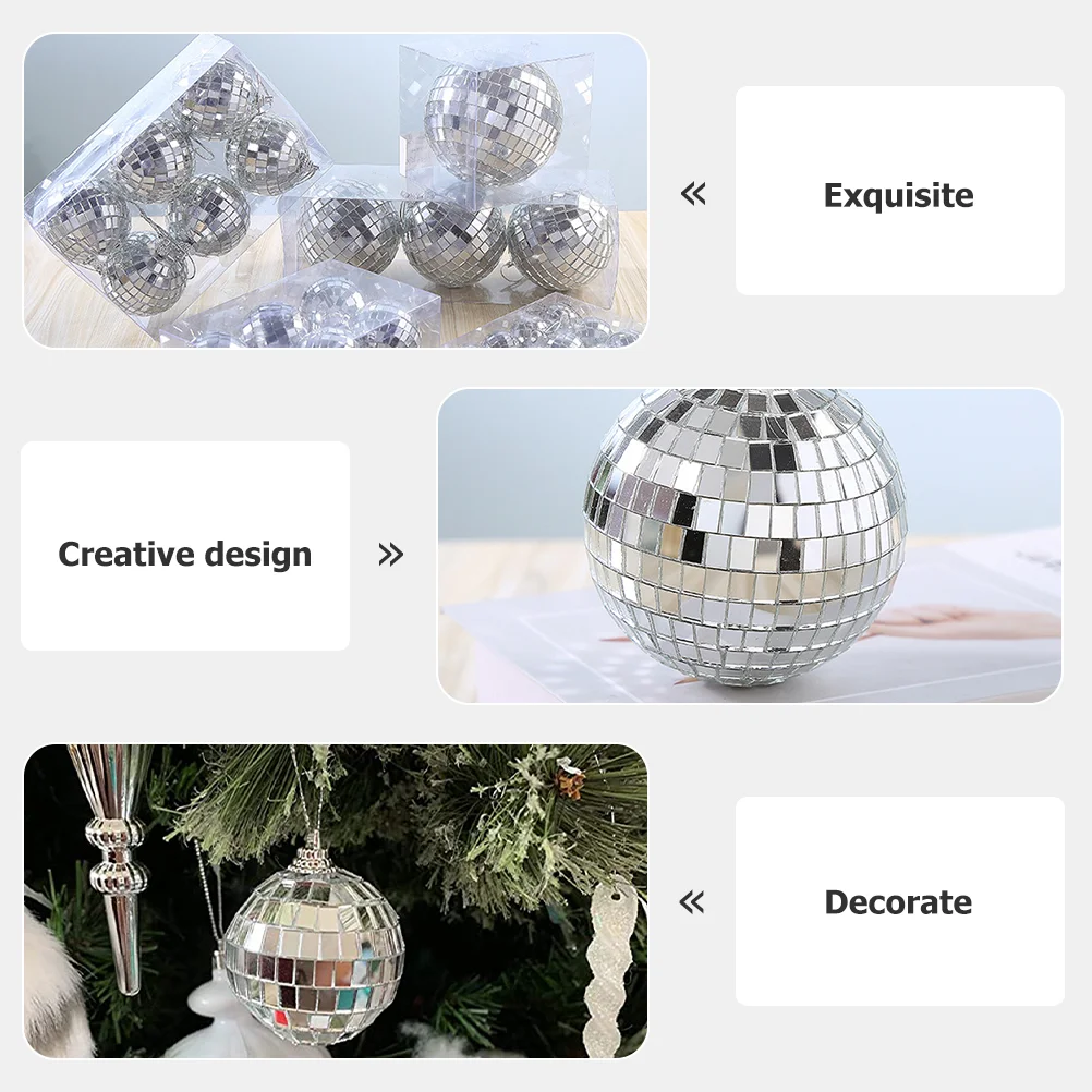 6 Pcs Disco Mirror Ball Christmas Decorations Decorative Small Party Balls Glass Sheet Creative Disco ball
6 Pcs Disco Mirror Ball Christmas Decorations Decorative Small Party Balls Glass Sheet Creative Disco ball