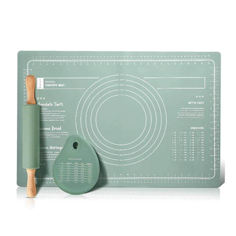 Baking Tools Silicone Mat Non-Stick Thickening Baking Mat Pastry Rolling Kneading Pad Pizza Dough Kitchen
Baking Tools Silicone Mat Non-Stick Thickening Baking Mat Pastry Rolling Kneading Pad Pizza Dough Kitchen