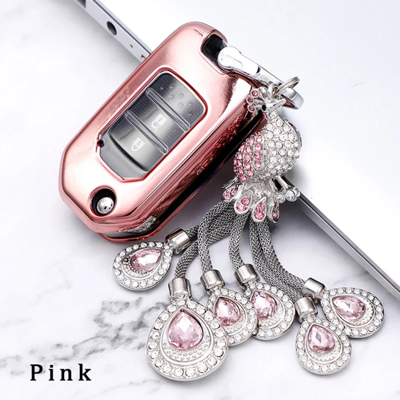 TPU Car Key Case Cover Key Chain Ring for Honda Accord Civic CR-V HR-V Jade Crider odyssey 2015-2018 Key Soft Shell Protector
TPU Car Key Case Cover Key Chain Ring for Honda Accord Civic CR-V HR-V Jade Crider odyssey 2015-2018 Key Soft Shell Protector