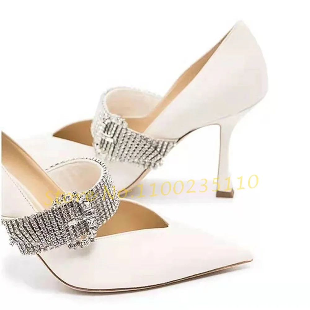 Женские туфли Стразы с запахом, летние туфли-лодочки с острым носком, на белом каблуке, Роскошные туфли с кристаллами, новинка, женские летние сексуальные туфли-лодочки
Женские туфли Стразы с запахом, летние туфли-лодочки с острым носком, на белом каблуке, Роскошные туфли с кристаллами, новинка, женские летние сексуальные туфли-лодочки