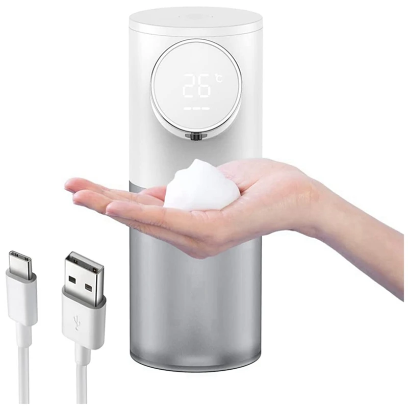 Foam Soap Dispenser USB Rechargeable 320Ml Liquid Soap Dispensers Digital Display Foam Hand Sanitizer Machine Home
Foam Soap Dispenser USB Rechargeable 320Ml Liquid Soap Dispensers Digital Display Foam Hand Sanitizer Machine Home