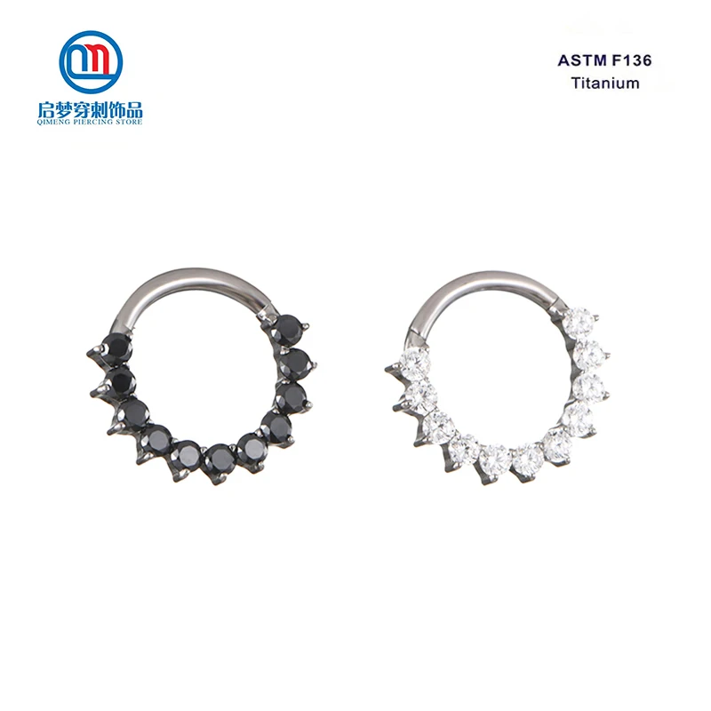 Серьги-кликеры из титанового циркония ASTM F136 с круглым кольцом для носа, украшения для пирсинга хрящевой ткани
Серьги-кликеры из титанового циркония ASTM F136 с круглым кольцом для носа, украшения для пирсинга хрящевой ткани