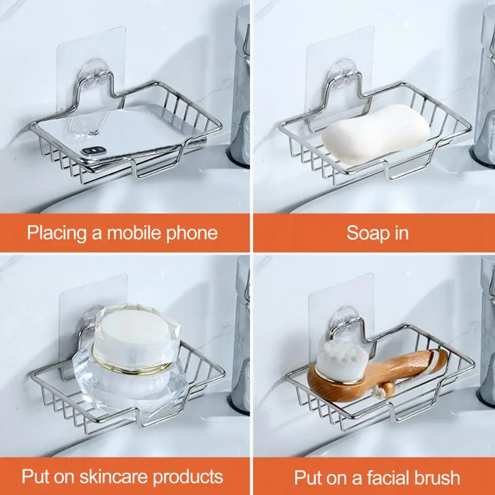 Easy to Install Soap Rack Stainless Steel Soap Rack Dish Holder Wall Mounted Organizer for Kitchen Bathroom Shower Sponge Shower
Easy to Install Soap Rack Stainless Steel Soap Rack Dish Holder Wall Mounted Organizer for Kitchen Bathroom Shower Sponge Shower