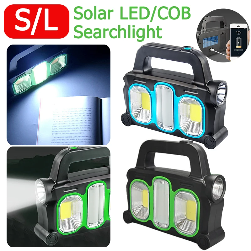 LED/COB Solar Rechargeable Lamp USB Portable Camping Lantern 3-gear Flashlight IPX4 Waterproof Power Bank for Outdoor Indoor
LED/COB Solar Rechargeable Lamp USB Portable Camping Lantern 3-gear Flashlight IPX4 Waterproof Power Bank for Outdoor Indoor