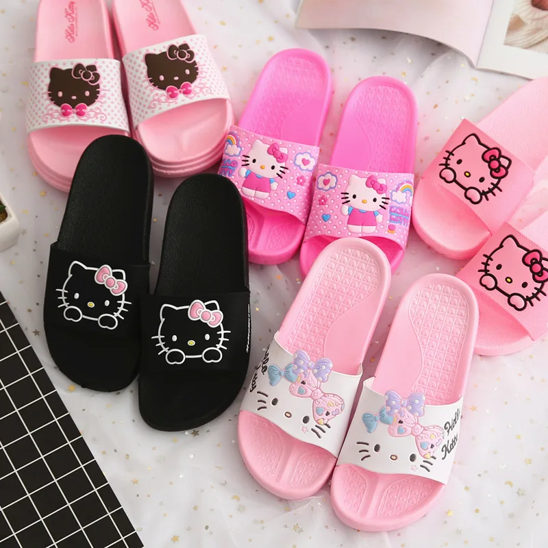 New Kawaii Sanrioed Anime Cartoon HelloKittys Kt Cat Summer Cute Fashion Flat Slides Flip Flops Thicken Home Sandals Beach Shoes
New Kawaii Sanrioed Anime Cartoon HelloKittys Kt Cat Summer Cute Fashion Flat Slides Flip Flops Thicken Home Sandals Beach Shoes