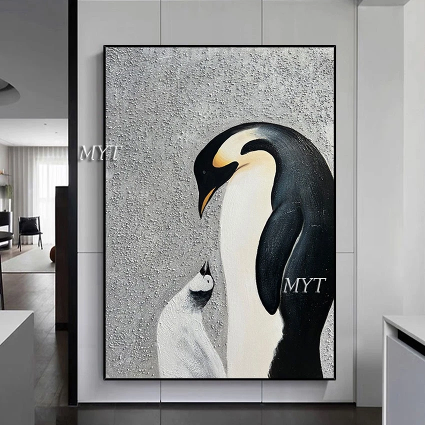 Abstract Penguin Oil Painting Wall Art Frameless Wholesale High Quality Handmade Artwork Canvas Modern Kindergarten Decoration
Abstract Penguin Oil Painting Wall Art Frameless Wholesale High Quality Handmade Artwork Canvas Modern Kindergarten Decoration