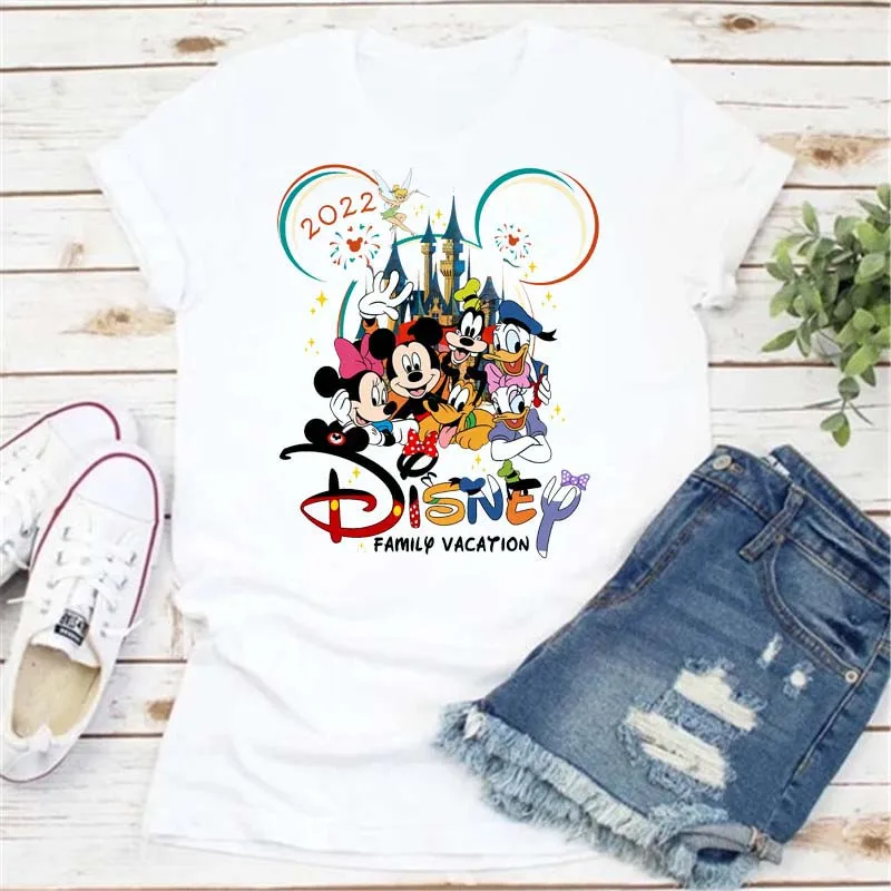 New Disney T Shirt Women Summer Kawaii Disney Family Tshirt Fashion Family Vacation Mickey Donald Duck Daisy Printed T Shirt
New Disney T Shirt Women Summer Kawaii Disney Family Tshirt Fashion Family Vacation Mickey Donald Duck Daisy Printed T Shirt