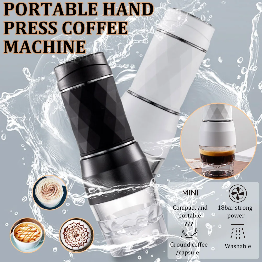 Portable Espresso machine Manual Coffee maker with Ground Coffee/Capsule 18Bar Coffee Brewer For Home Travel free shipping
Portable Espresso machine Manual Coffee maker with Ground Coffee/Capsule 18Bar Coffee Brewer For Home Travel free shipping