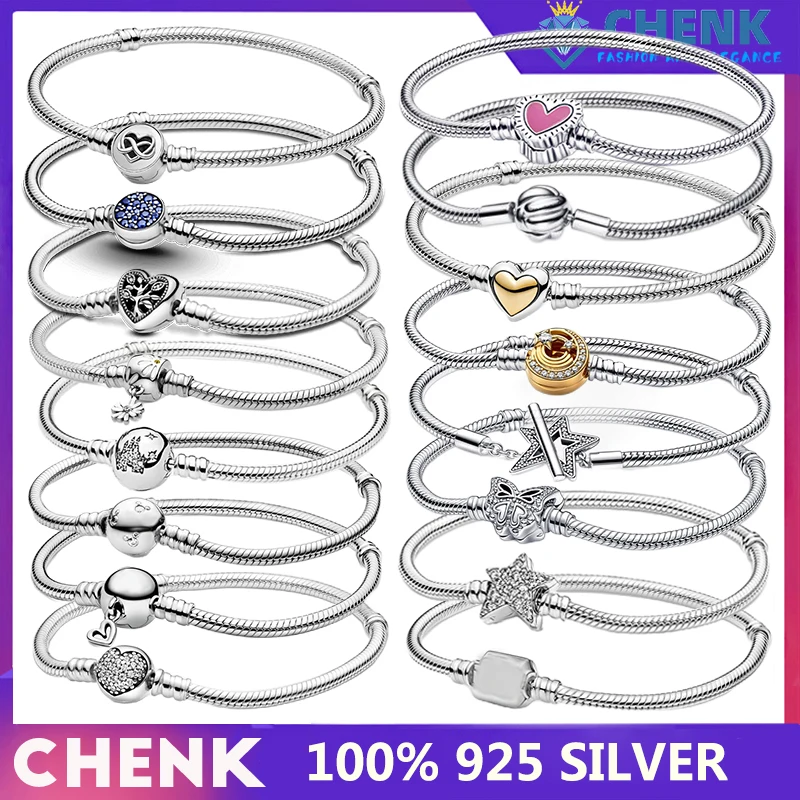 Bracelet 1 100% 925 Sterling Silver Snake Bracelet For Women Jewelry Making With Original Logo Engraving Jewelry Fit Charm
Bracelet 1 100% 925 Sterling Silver Snake Bracelet For Women Jewelry Making With Original Logo Engraving Jewelry Fit Charm