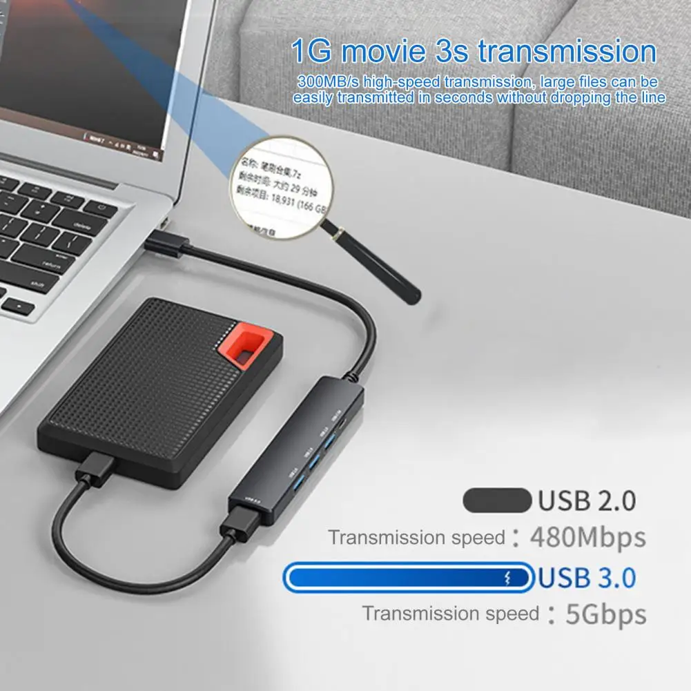 USB Hub Adapter Professional Indicator Light USB3.0/2.0 for Computer USB Laptop Docking Station USB Docking Station
USB Hub Adapter Professional Indicator Light USB3.0/2.0 for Computer USB Laptop Docking Station USB Docking Station