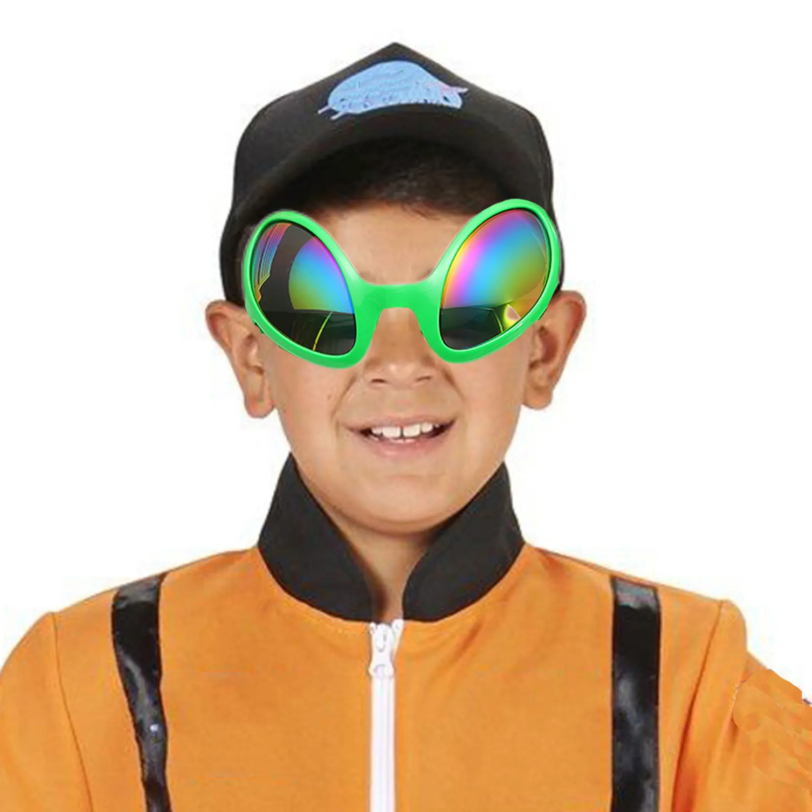 ET Rainbow Lens Sunglasses Funny Alien Glasses Party Holiday Alien Alternative Shapes Glasses Halloween Party Props Supplies
ET Rainbow Lens Sunglasses Funny Alien Glasses Party Holiday Alien Alternative Shapes Glasses Halloween Party Props Supplies