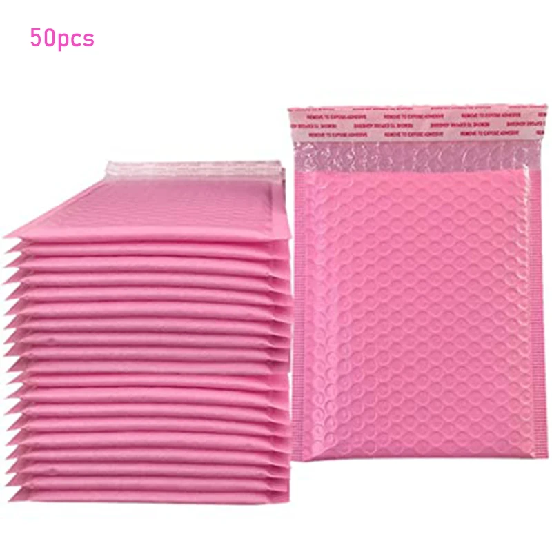 50Pcs Bubble Mailers Pink Poly Bubble Mailer Self Seal Padded Envelopes Gift Bags Black/Blue Packaging Envelope Bags For Clothes
50Pcs Bubble Mailers Pink Poly Bubble Mailer Self Seal Padded Envelopes Gift Bags Black/Blue Packaging Envelope Bags For Clothes