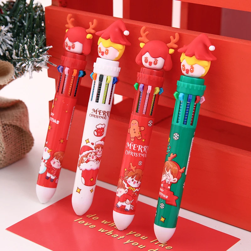 10 Color In 1 Colorful Pen Santa Claus Xmas Tree Deer Ballpoint Pen Merry Christmas Gifts Stationery Office School Supply
10 Color In 1 Colorful Pen Santa Claus Xmas Tree Deer Ballpoint Pen Merry Christmas Gifts Stationery Office School Supply