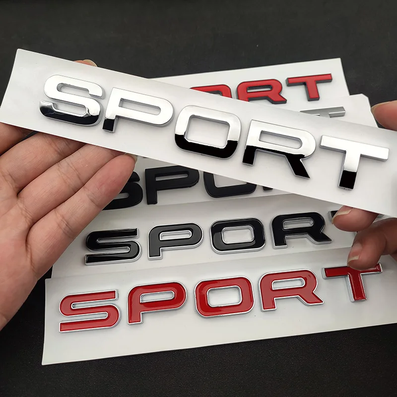 3D ABS Sport Logo Chrome Emblem Letters Car Trunk Emblem Badge for Land Range Rover L320 L494 L322 L405 SVR Evoque Sport Sticker
3D ABS Sport Logo Chrome Emblem Letters Car Trunk Emblem Badge for Land Range Rover L320 L494 L322 L405 SVR Evoque Sport Sticker