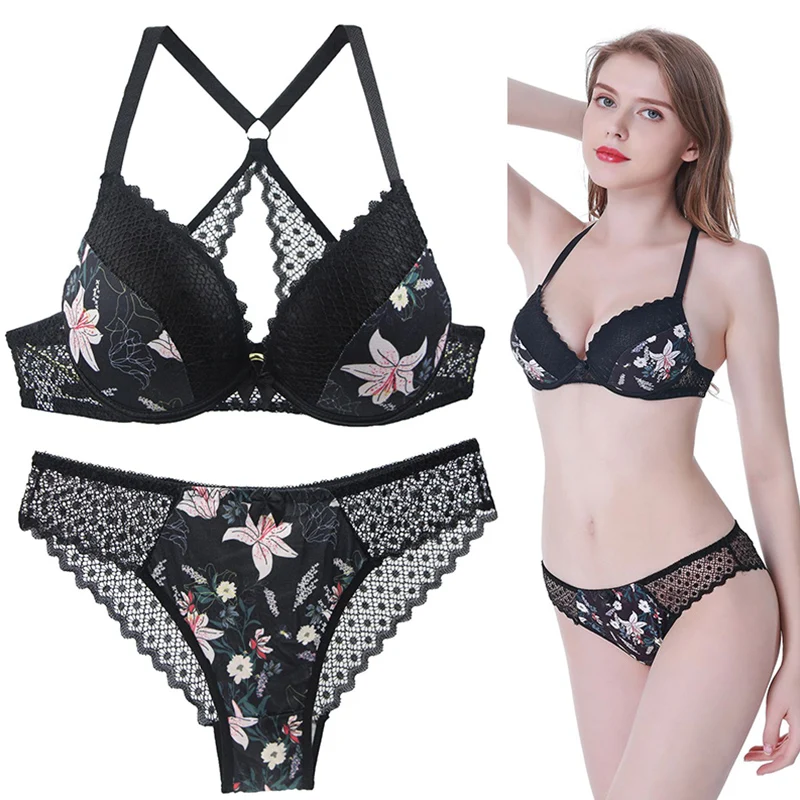 Women Bra Intimate Printing Lingerie Set Underwear Beauty Back Push Up Bra Sexy Lace Bra Set 32 34 36 38 40 42 44 A B C D DD E
Women Bra Intimate Printing Lingerie Set Underwear Beauty Back Push Up Bra Sexy Lace Bra Set 32 34 36 38 40 42 44 A B C D DD E