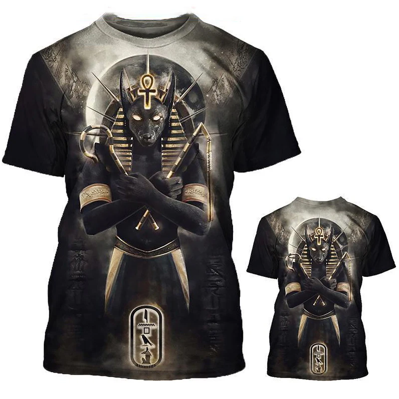 Summer Retro Style T-shirt Men's Short Sleeve Fashion Egyptian Pharaoh Print Short Sleeve Quick Drying Round Neck Loose Top
Summer Retro Style T-shirt Men's Short Sleeve Fashion Egyptian Pharaoh Print Short Sleeve Quick Drying Round Neck Loose Top