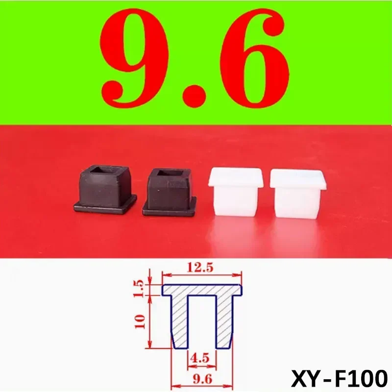 Черные квадратные силиконовые заглушки
Черные квадратные силиконовые заглушки